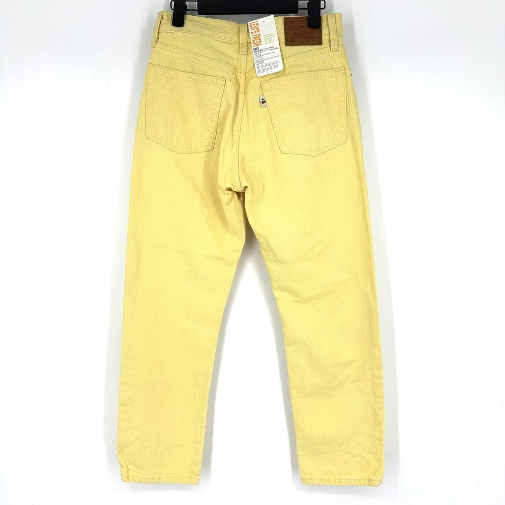 Levi's Yellow Straight Leg Jeans NWT - Picture 7 of 12